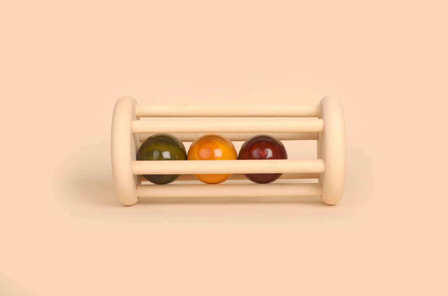 Wooden Rolling Rattle
