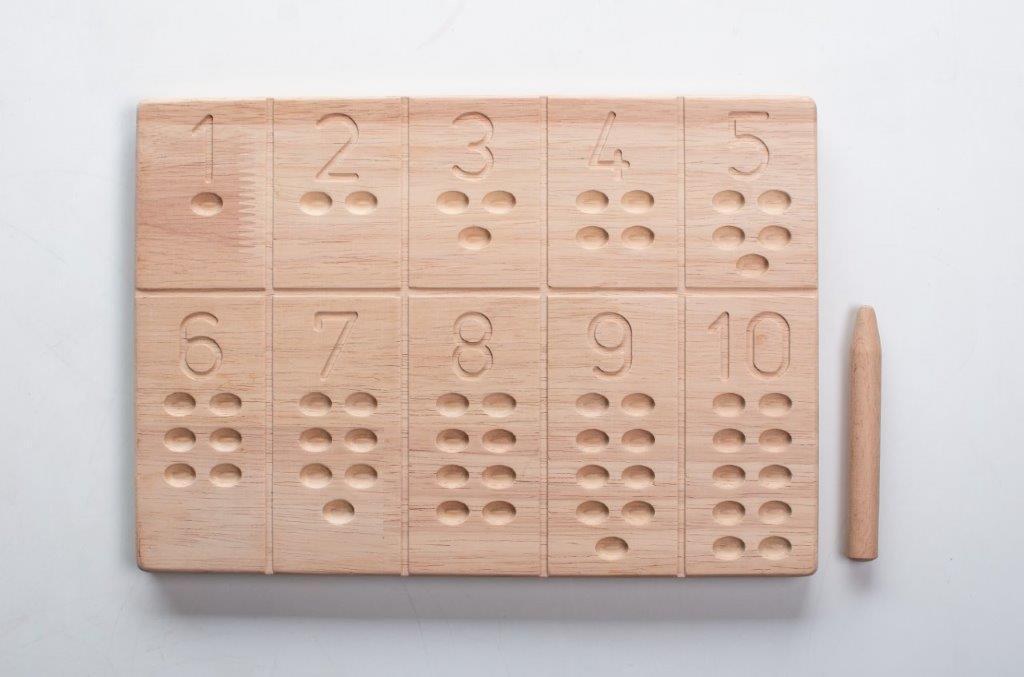 Montessori Educational Toy | Wooden Numbers Board | Reversible - Bombay Toy Company