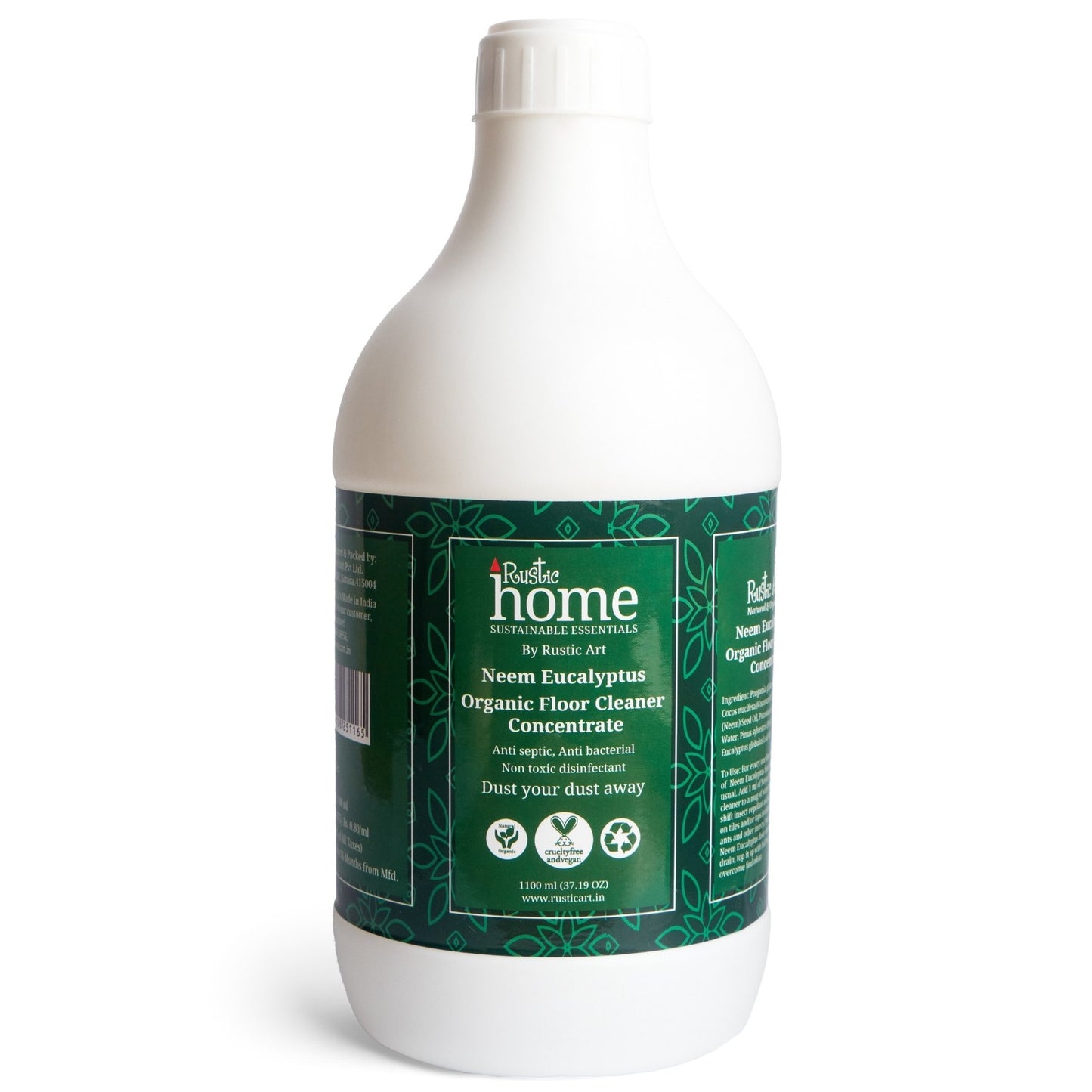 Rustic Art Organic Neem Eucalyptus Floor Cleaner Concentrate 1100g