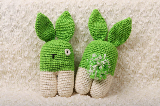 Crochet Rattle for Babies | Bubblegum Rattle - Bombay Toy Company