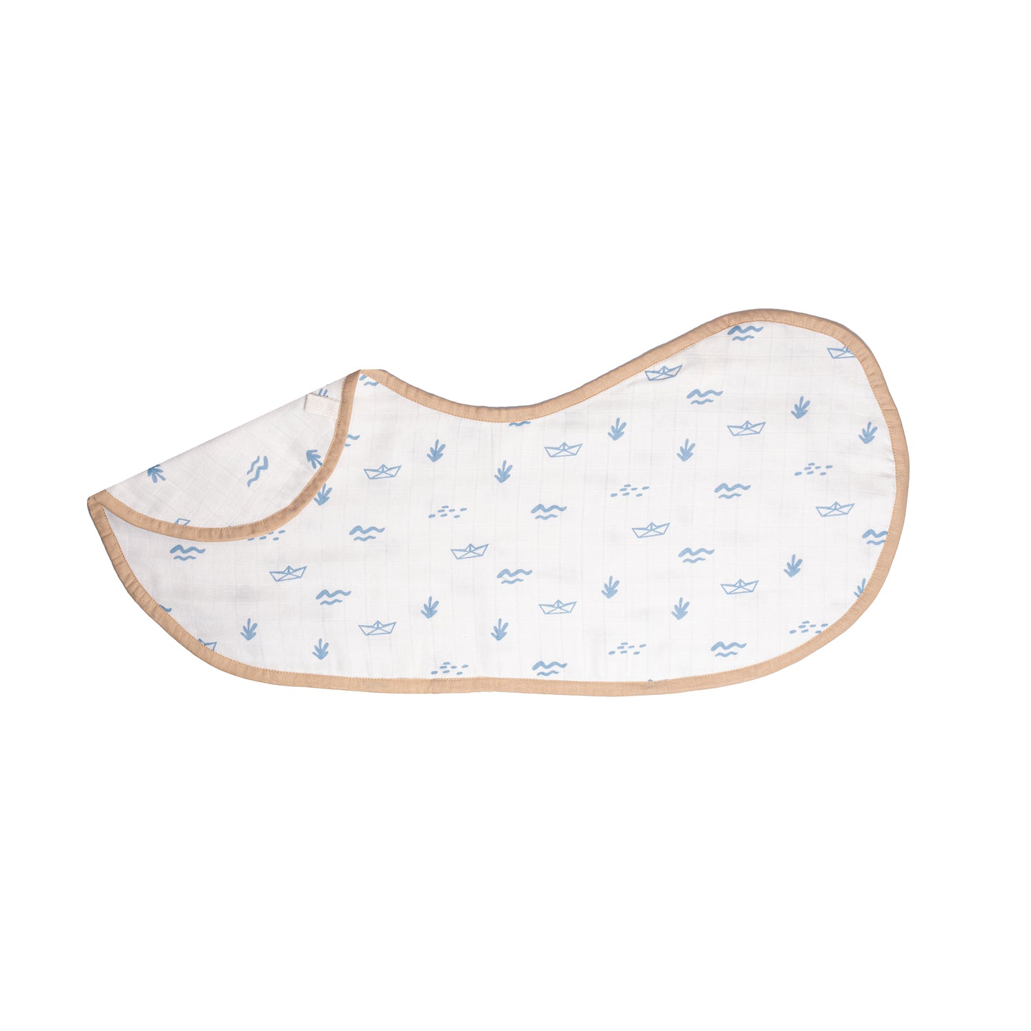 Organic Muslin Burp Cloth & Bib (Pack of 2) – Sea Breeze