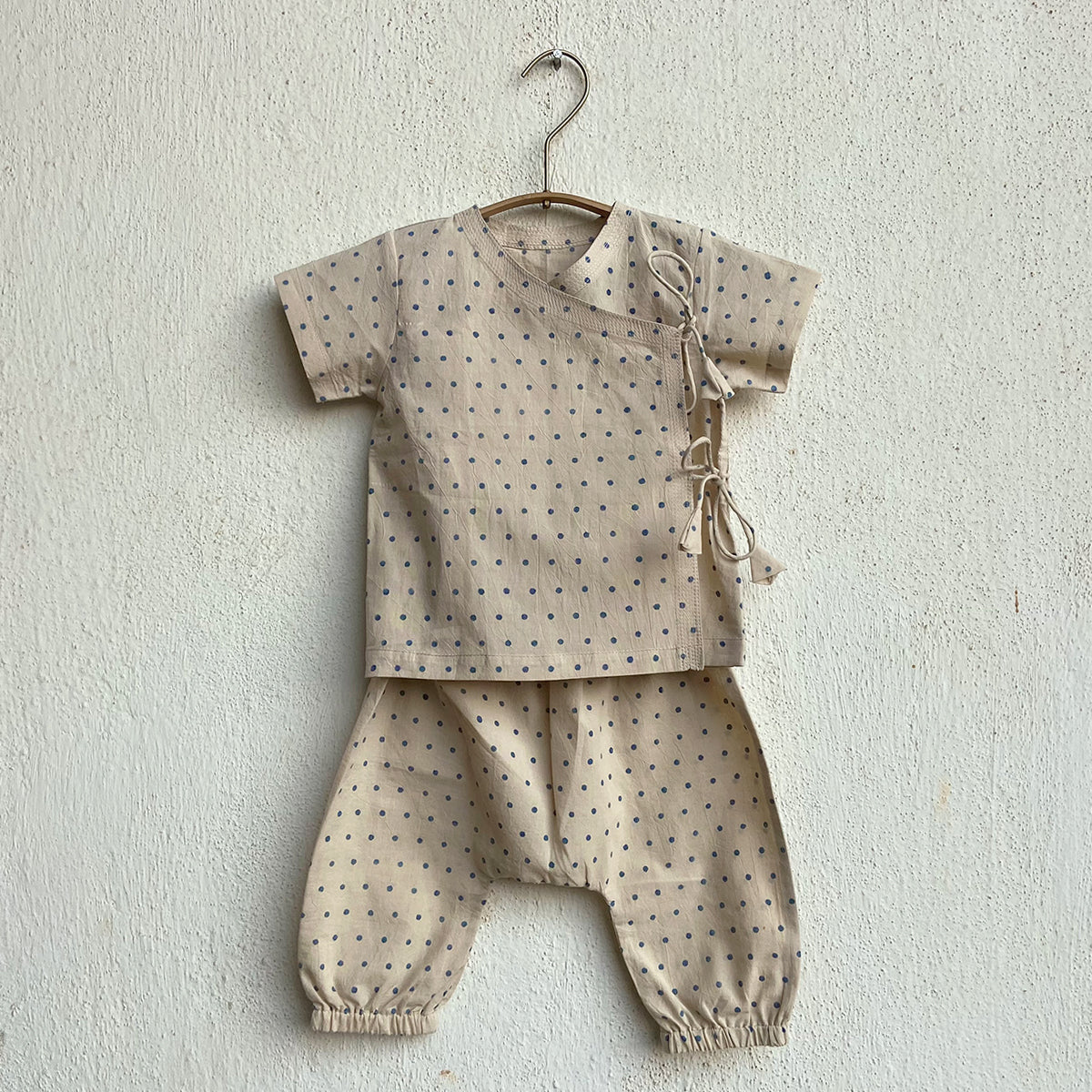 Organic Indigo Raidana Angarakha + Matching Pants