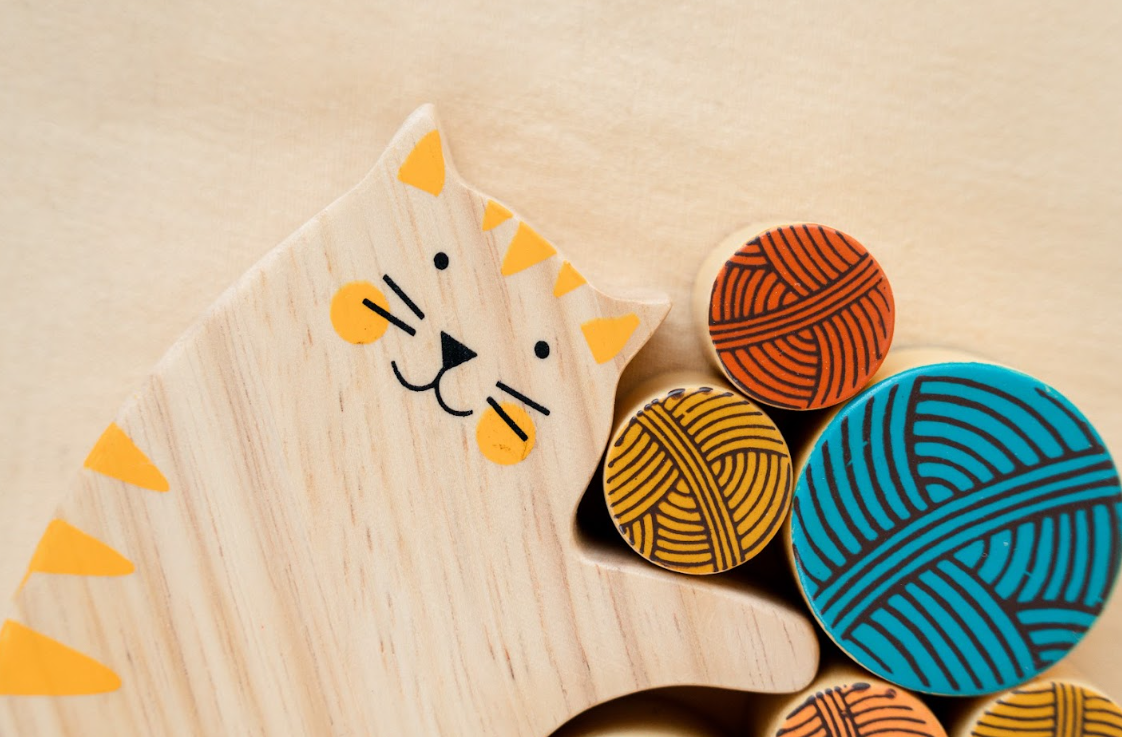 Cat Balancing Toy - Montessori (6 Months+)