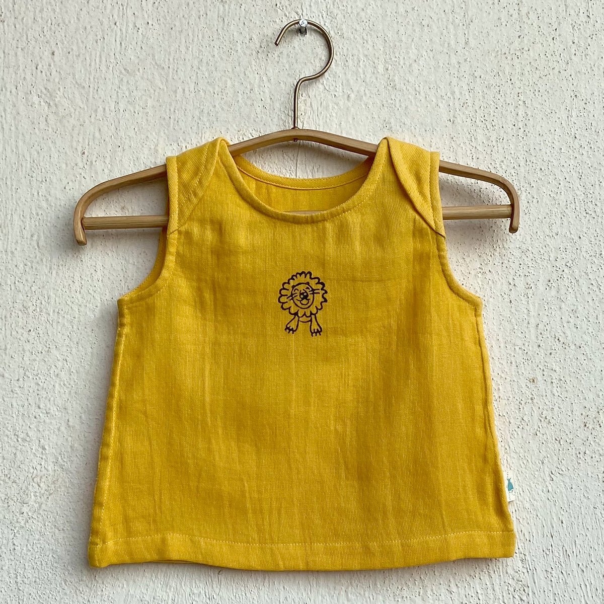 Organic Zoo Yellow Jhabla With Indigo Check Pants
