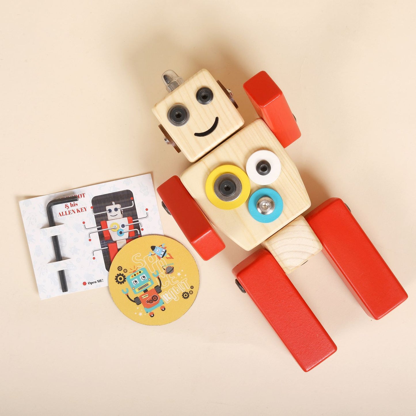 Wooden Robot STEAM Toy Ollie