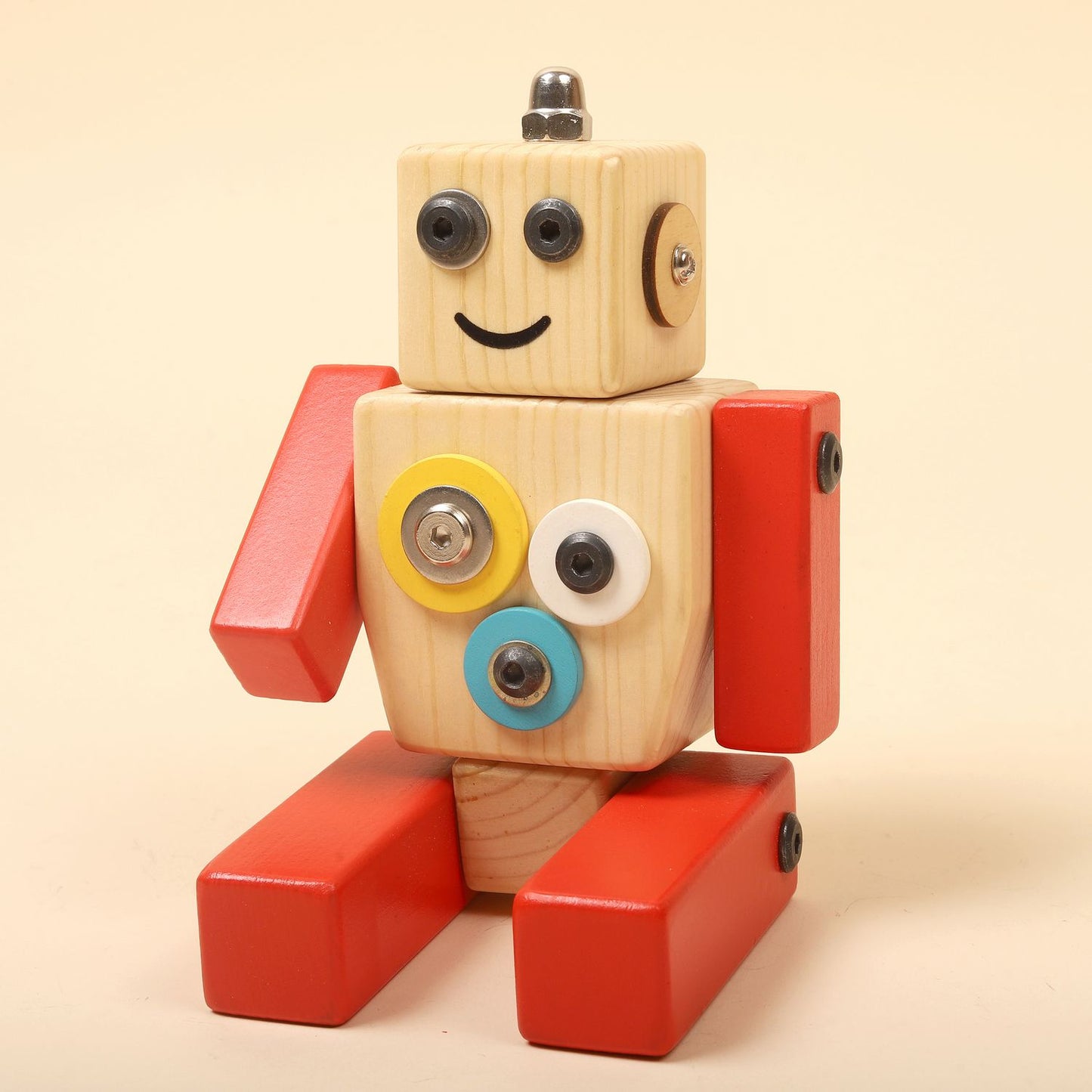 Wooden Robot STEAM Toy Ollie
