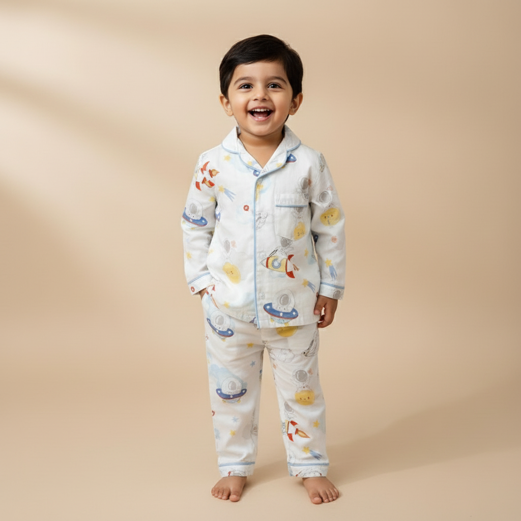 Tiny Galaxy Organic Cotton Night Suit