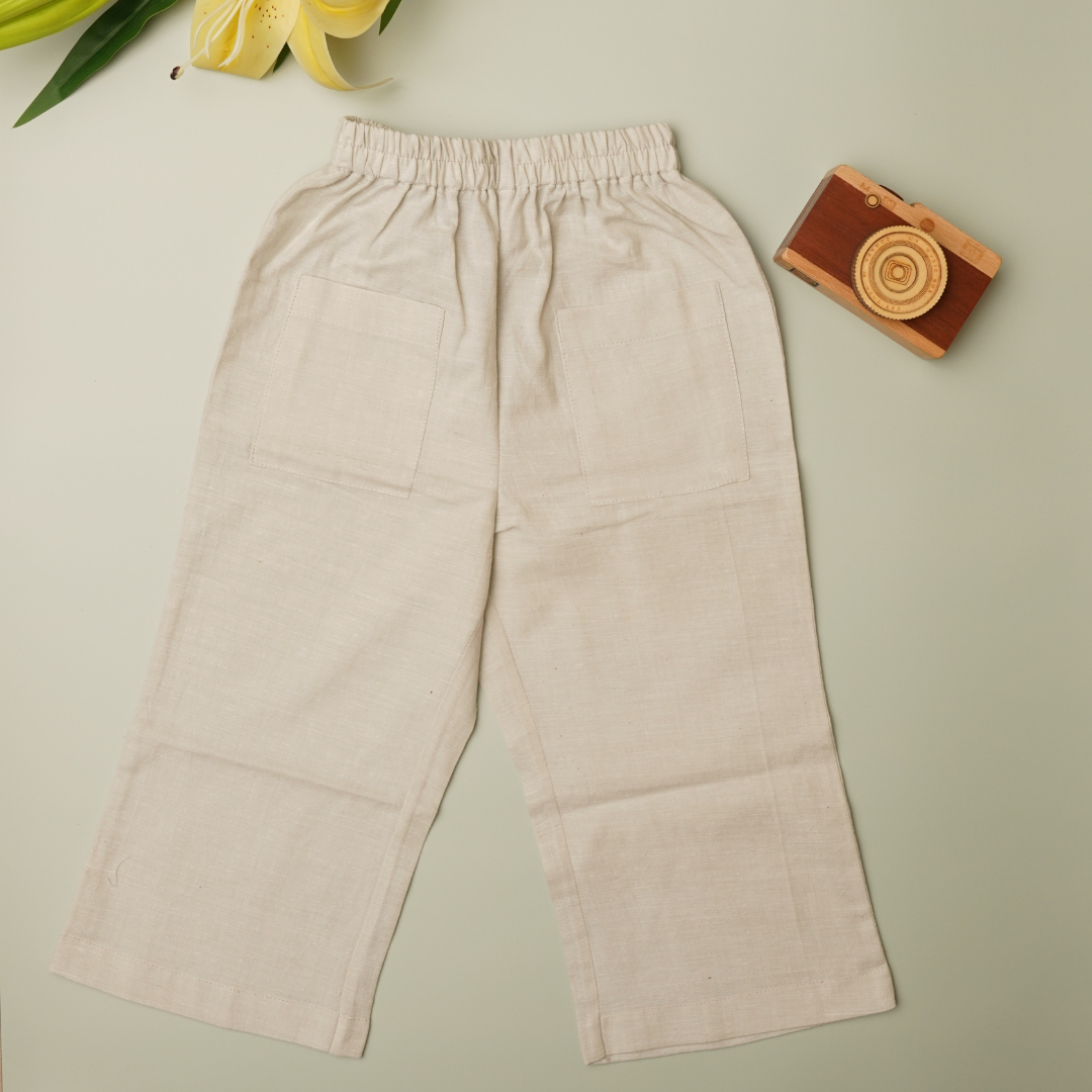 Breeze Belle Cotton Pants' - Girls' Cotton Pants with a Flare