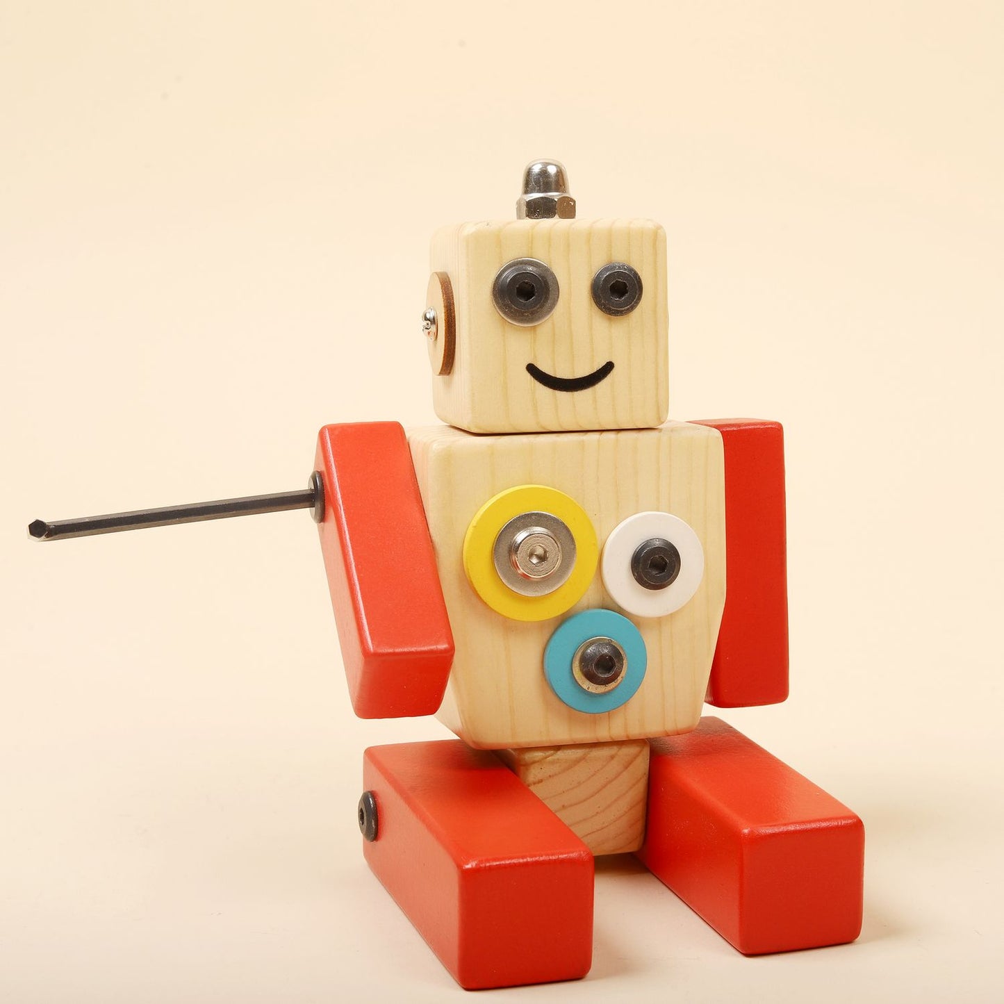 Wooden Robot STEAM Toy Ollie