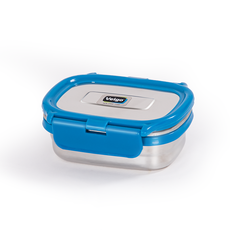 Veigo SMALL Stainless Steel Airtight & Leakproof Condiment Box