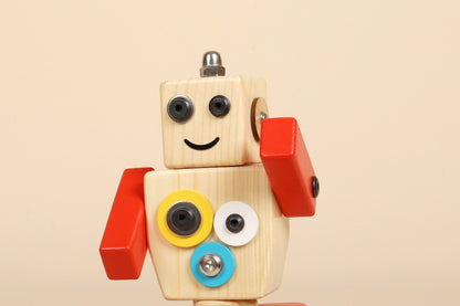Wooden Robot STEM Toy | Ollie | For kids 3 and above - Bombay Toy Company