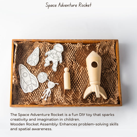 Wooden Space Adventure Rocket
