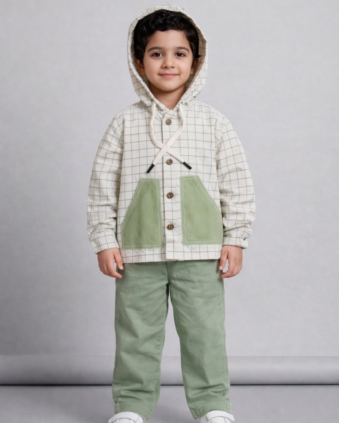 Grid Adventures, Patch & Play Hoodie Shirt for Boys (1-10 Years)