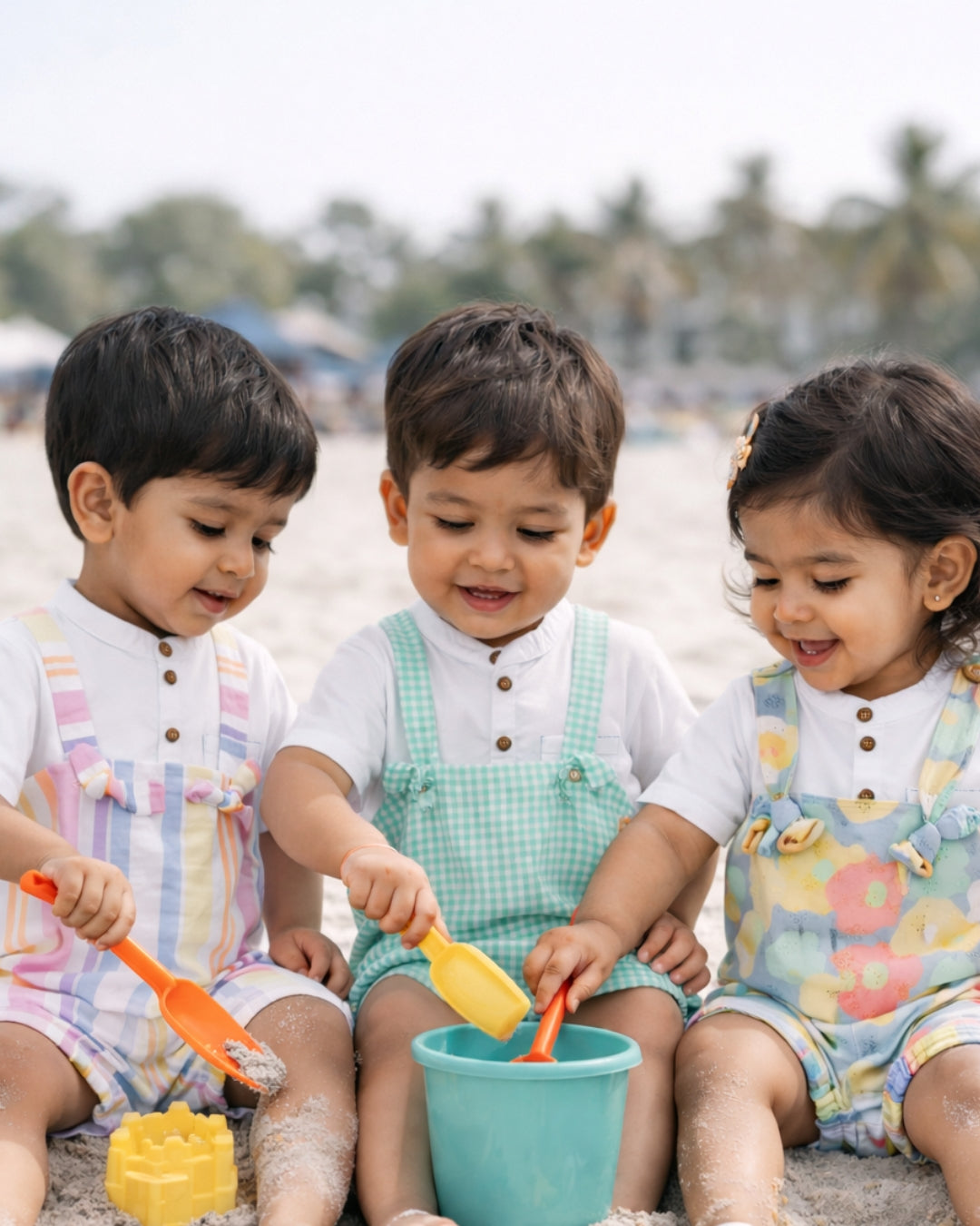 Windy Vibe Bib Romper: Pack of 3 (0-2 Years)