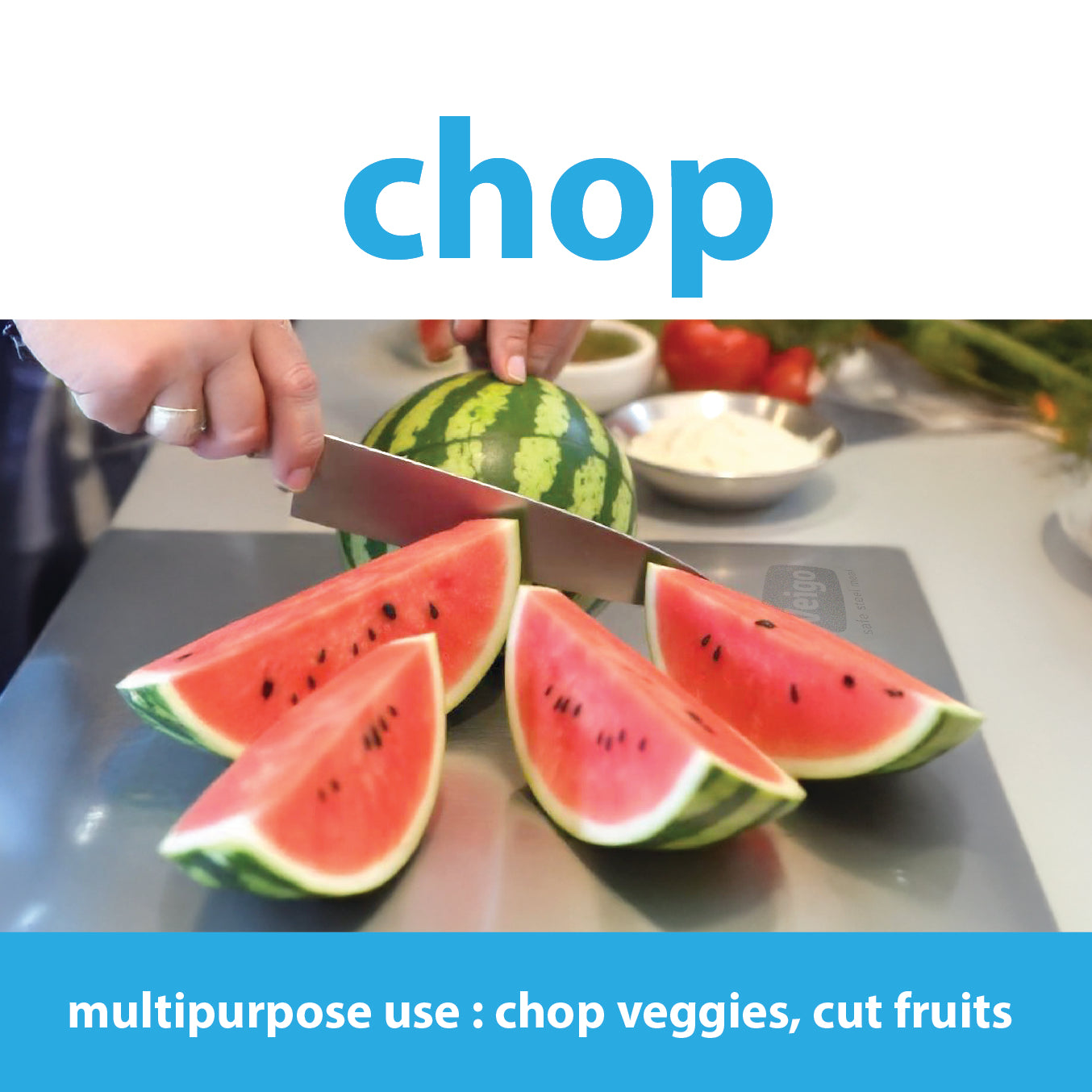 Veigo Houseware Steel Chopping Board