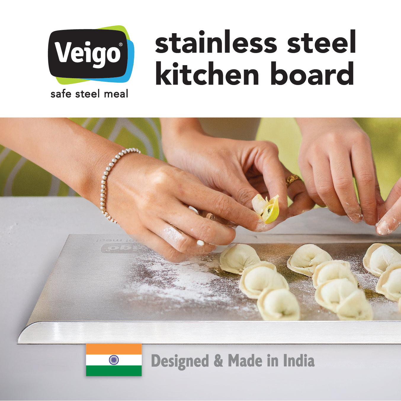 Veigo Houseware Steel Chopping Board