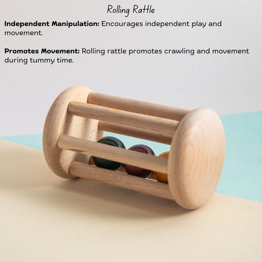 Wooden Rolling rattle