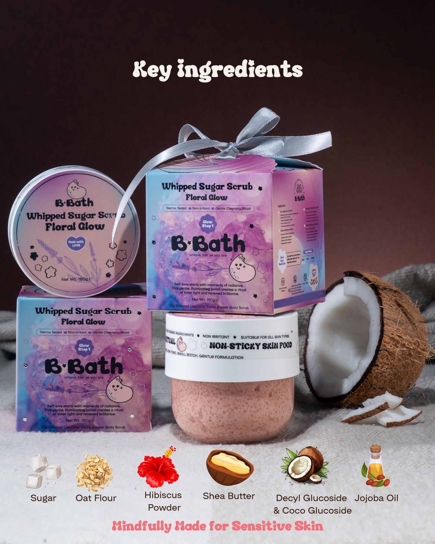 Bbath Floral Glow Sugar Scrub