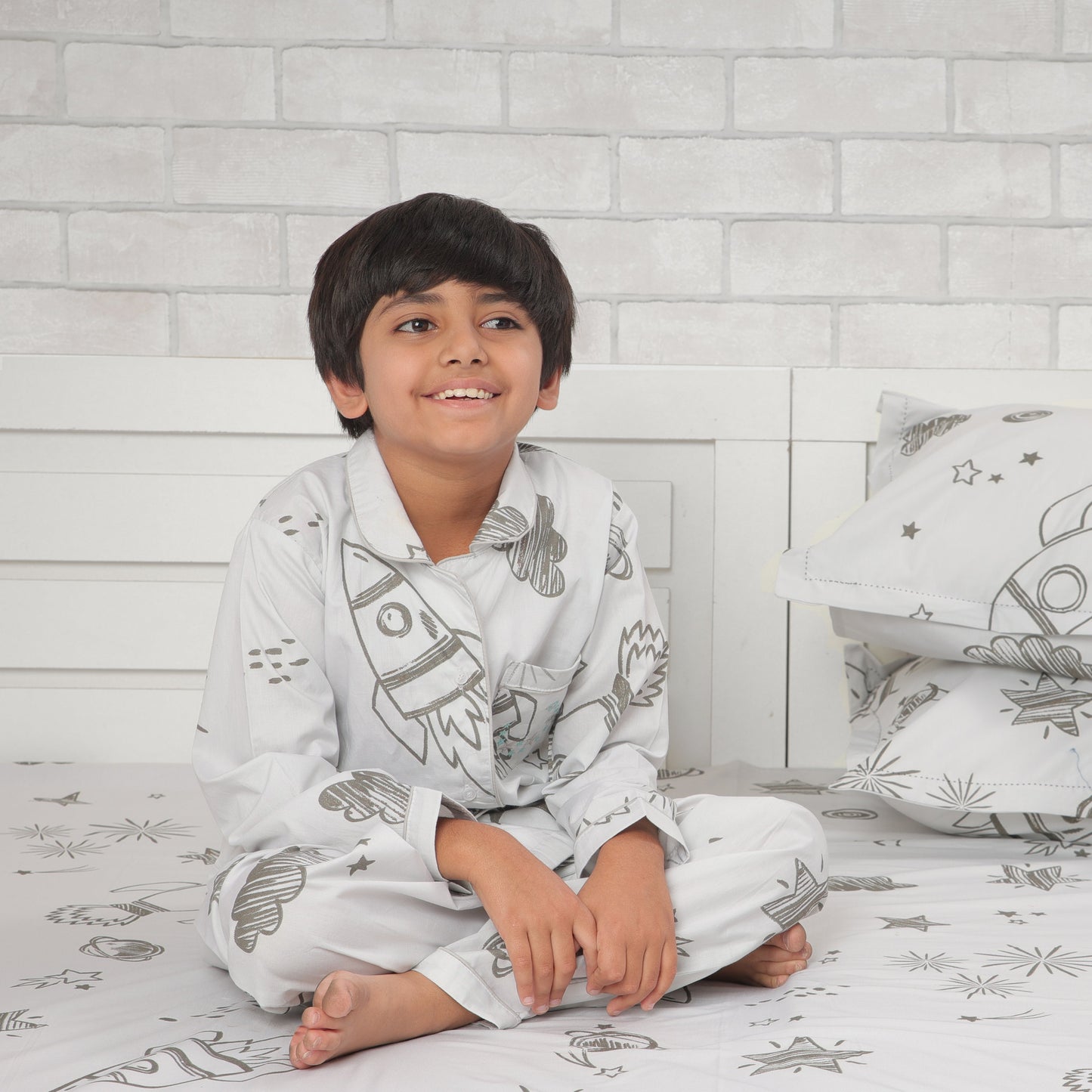 To The Moon And Beyond - Glow in The Dark Night Suit