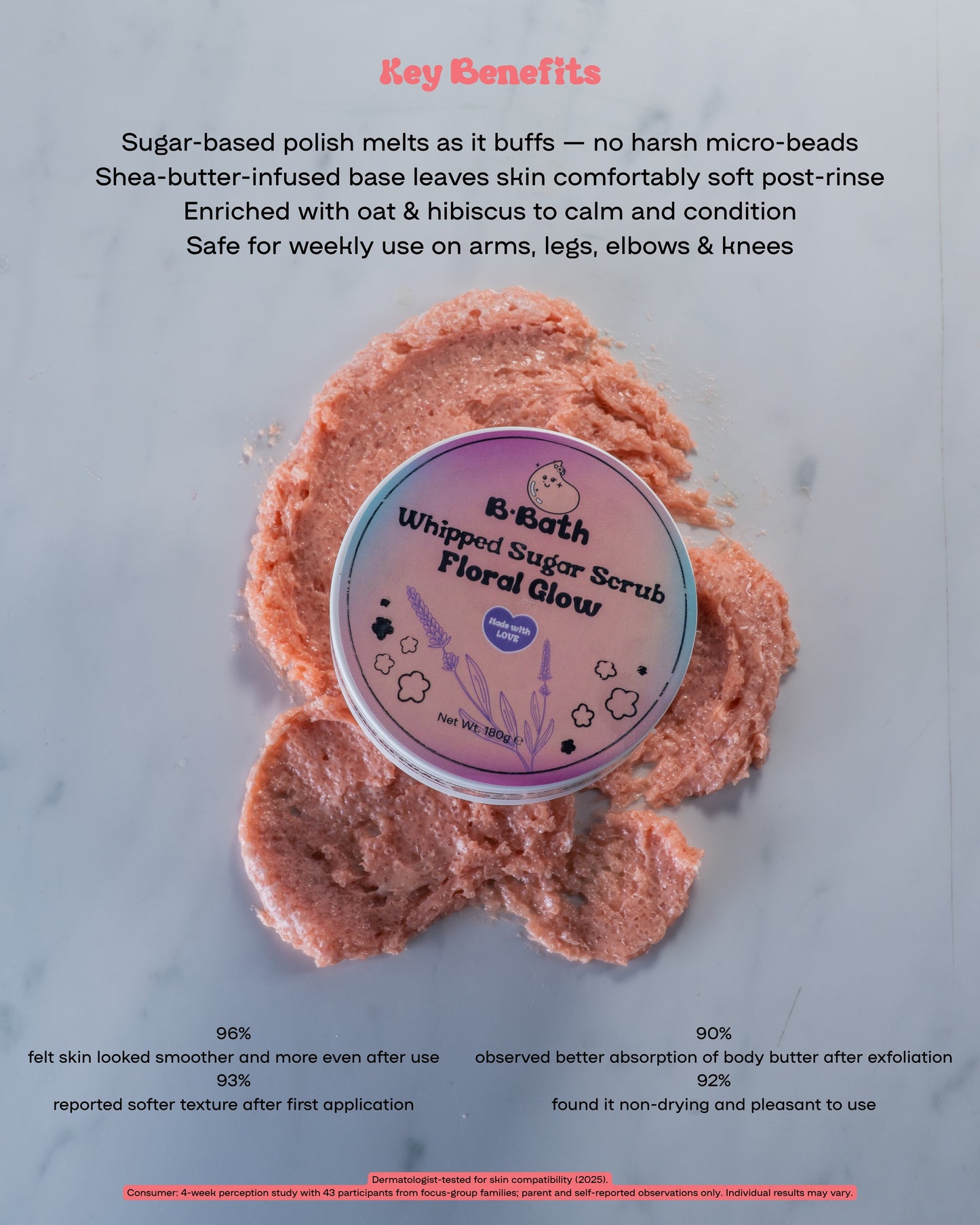 Bbath Floral Glow Sugar Scrub