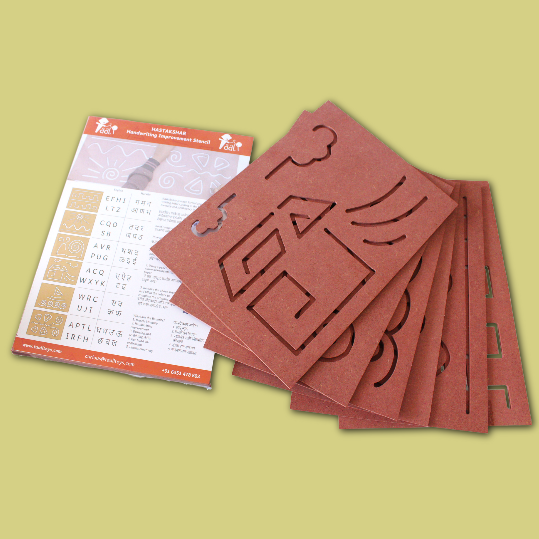 Taali Hastakshar - Handwriting Improvement Stencils - Set of 6