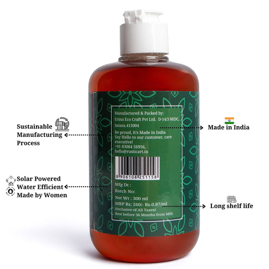 Rustic Art Organic Neem Eucalyptus Floor Cleaner Concentrate (300ml)