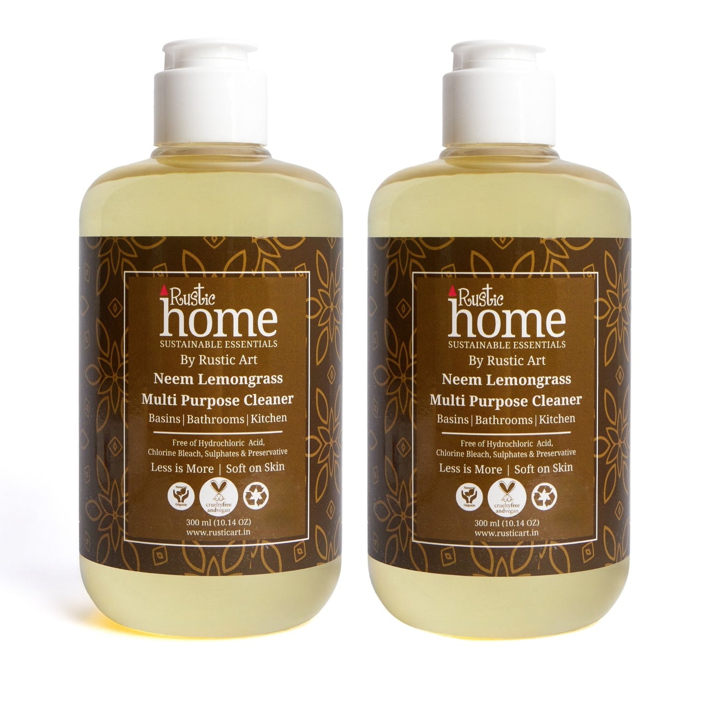 Rustic Art Neem Lemongrass Multipurpose Cleaner (300ml)