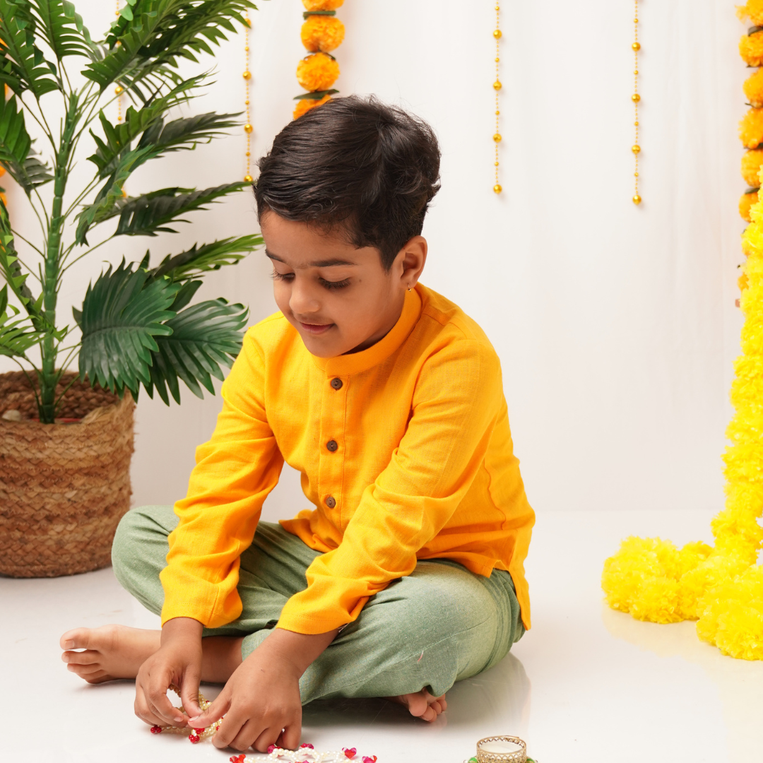 Genda Phool Boy - Kurta Pant Set for boys