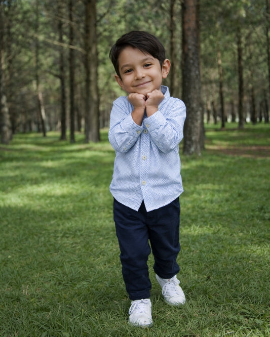 The Classic Charm Formal Dotted Shirt (1-10 Years)
