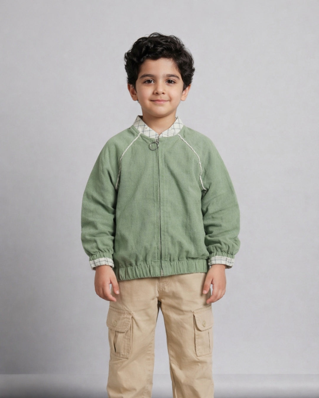 Patch & Play Sage Unisex Bomber Jacket (1-10 Years)