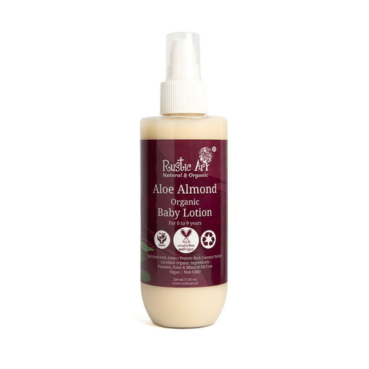 Rustic Art Aloe Almond Baby Lotion 200ml