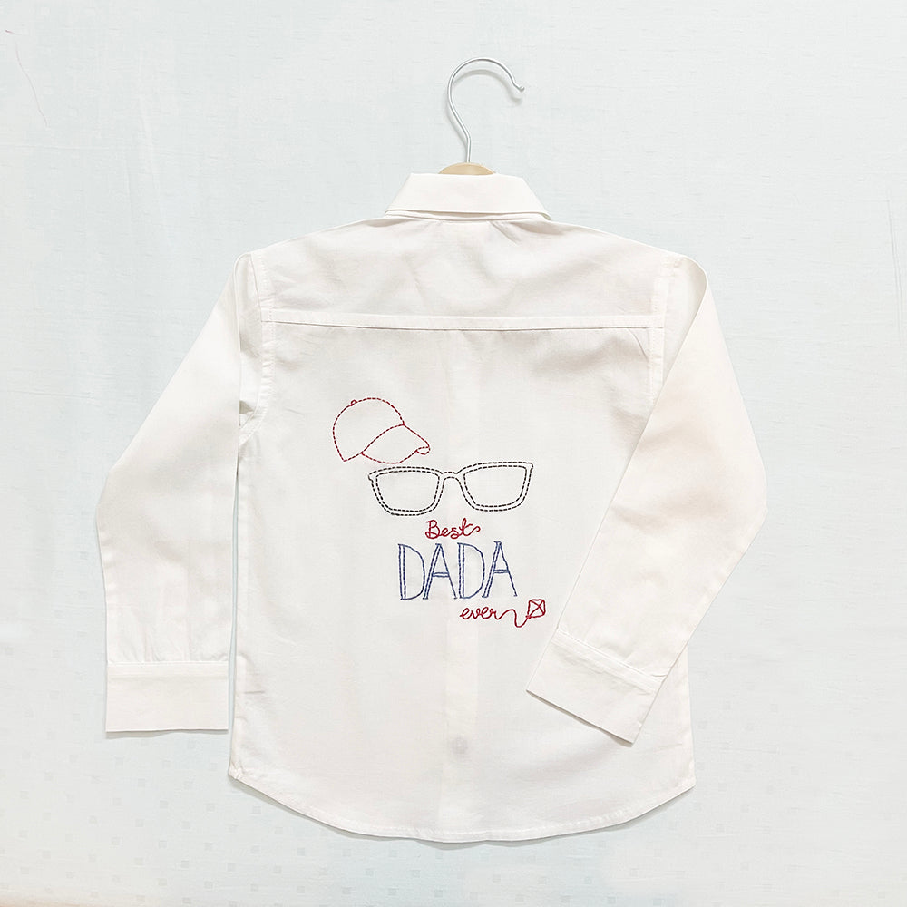 Best Dadu Ever Š—– Personalized Formal Shirt