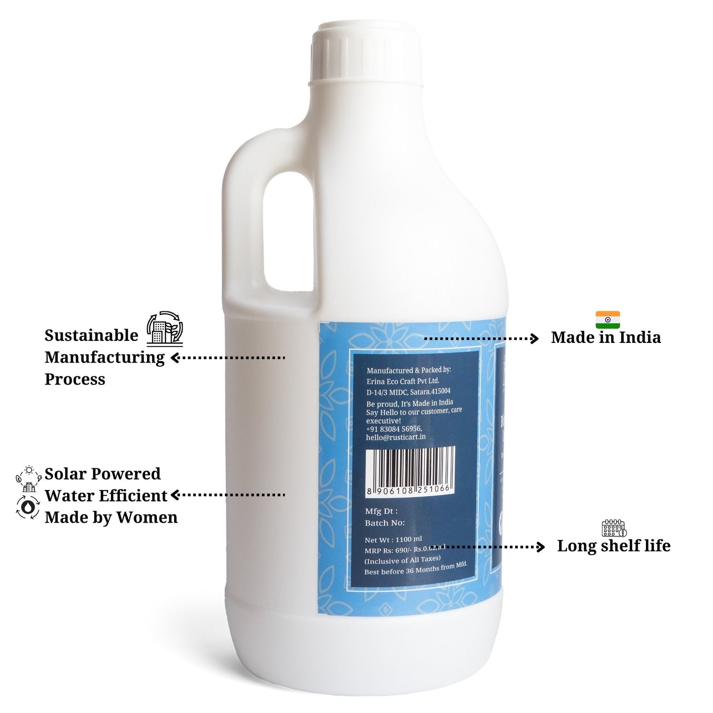 Rustic Art Organic Bio Liquid Laundry 1100ml