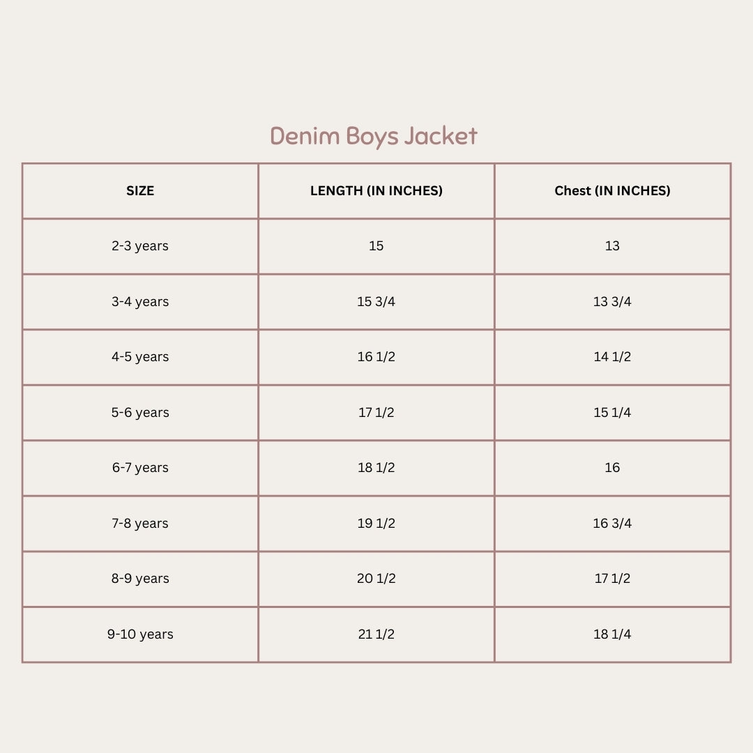 Little Denim Explorer's Boys Jacket (2-10 Years)