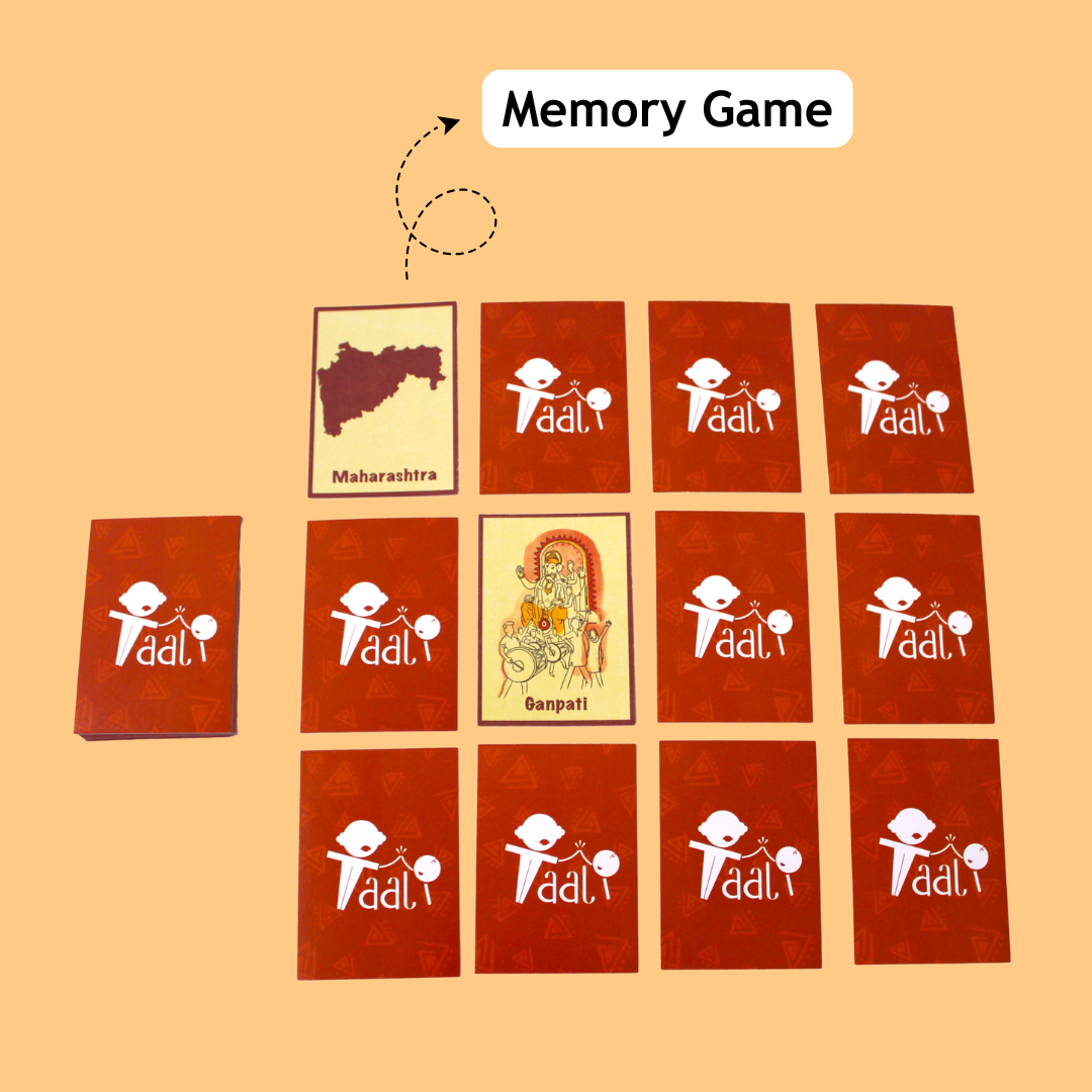 Taali Apna Tyohar Card Game- Indian States and Their Festivals Card Game - Set of 40 cards