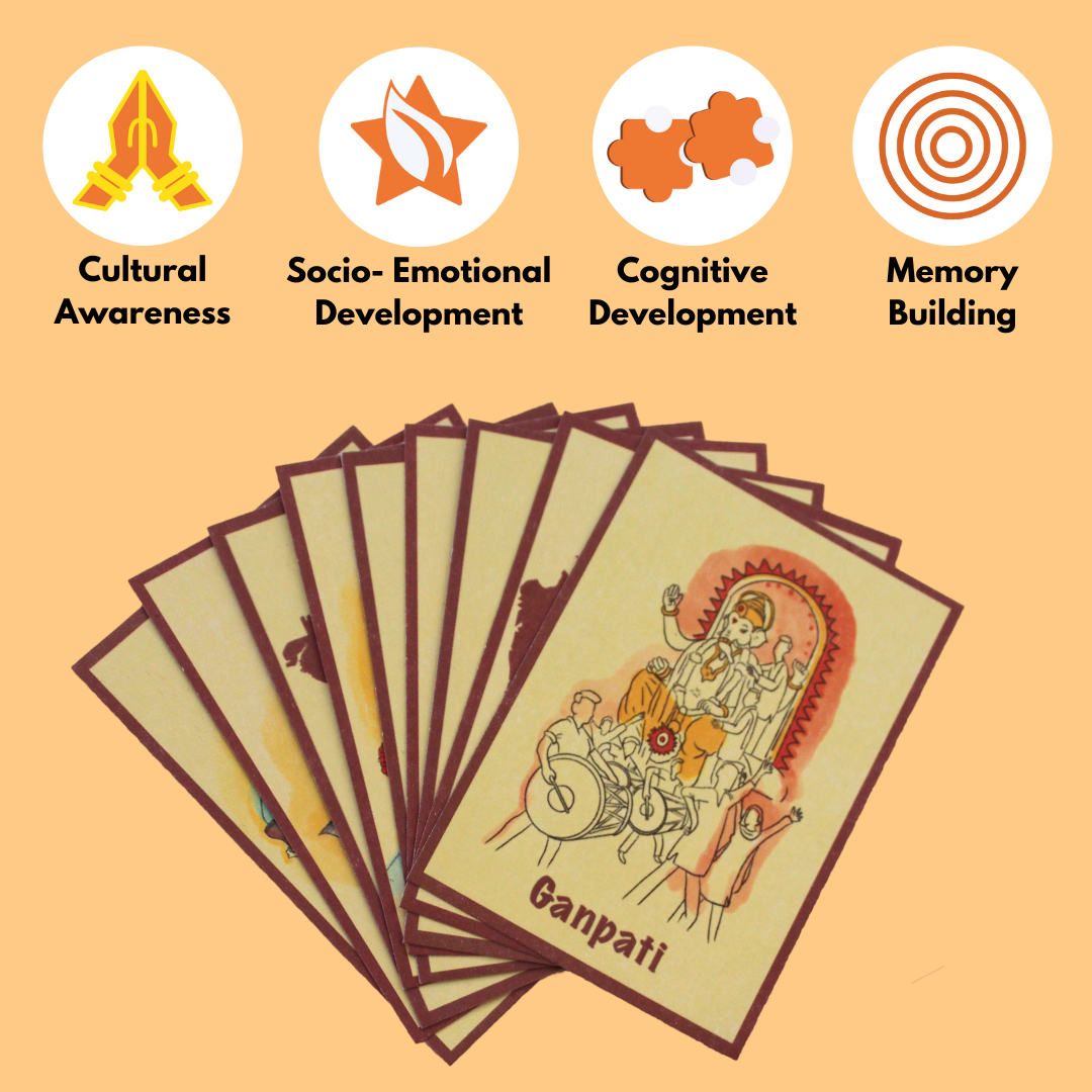 Taali Apna Tyohar Card Game- Indian States and Their Festivals Card Game - Set of 40 cards