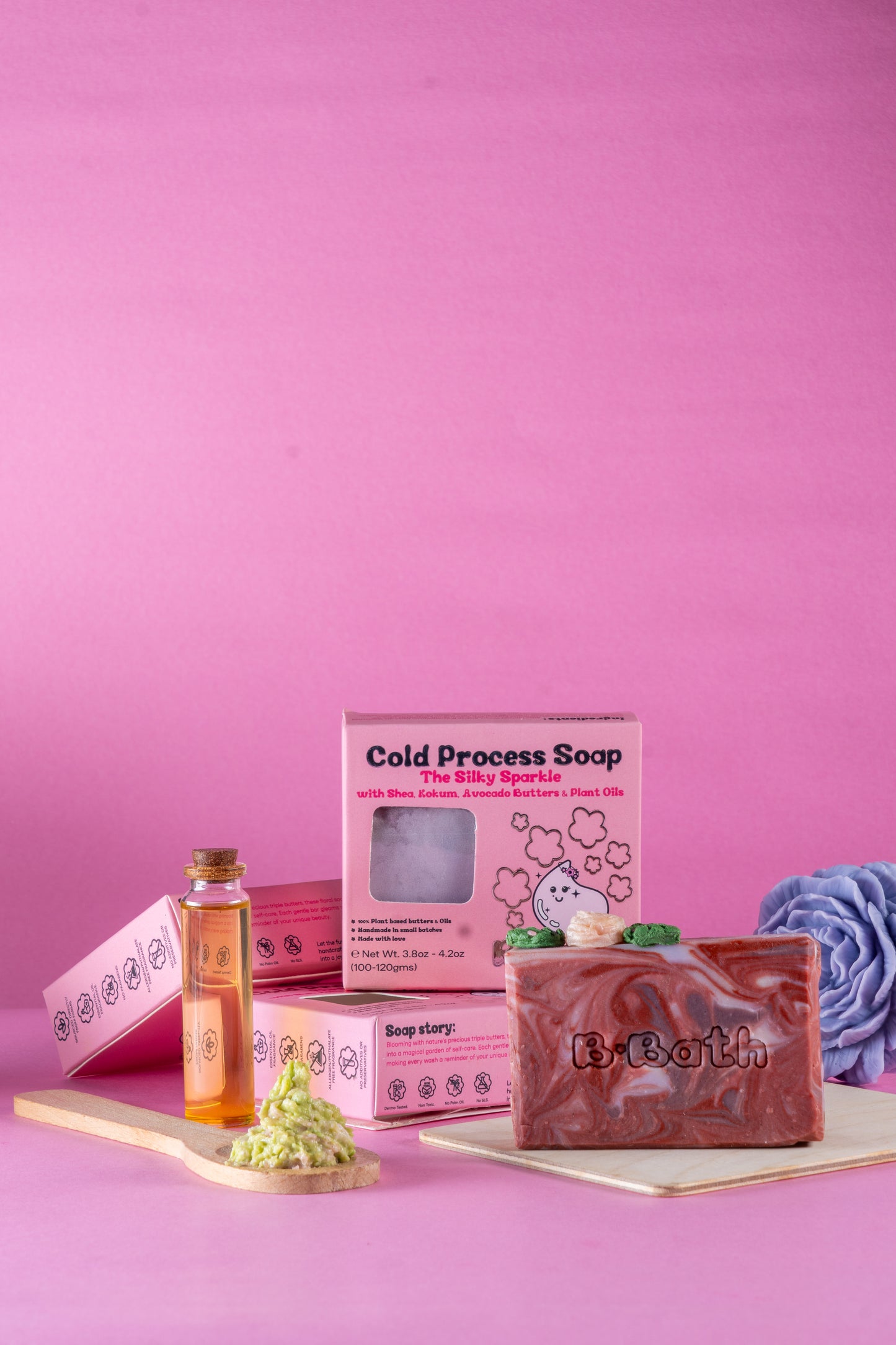 Bbath Cold Process Soap - The Silky Sparkle