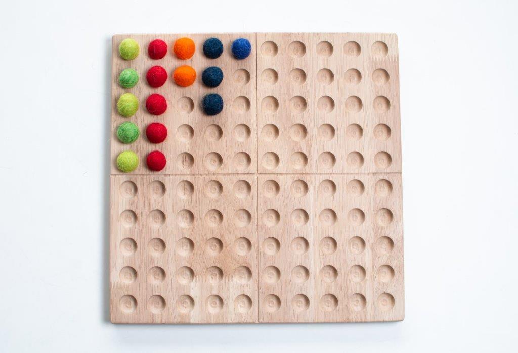 Montessori Educational Toy | Wooden Hundred Board - Bombay Toy Company