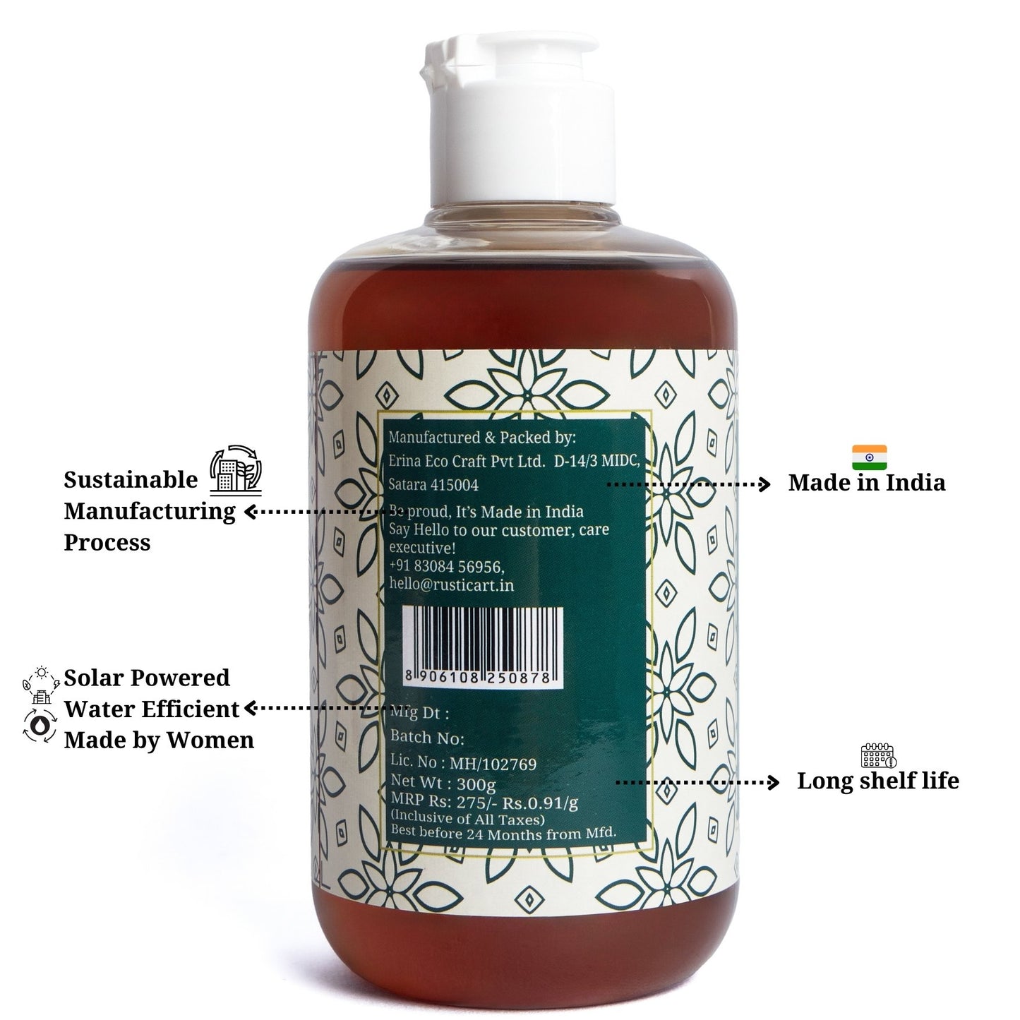 Rustic Art Lemon Tamarind Dish Wash Concentrate (300g)