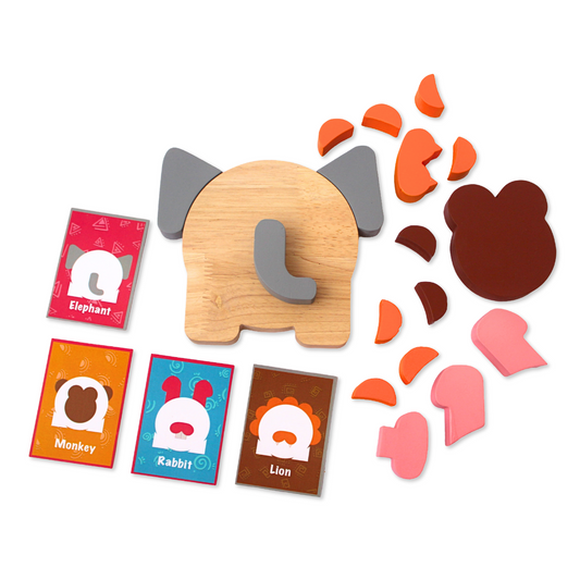 Taali Atrangi - Animal Face Recognition Puzzle Toy Set