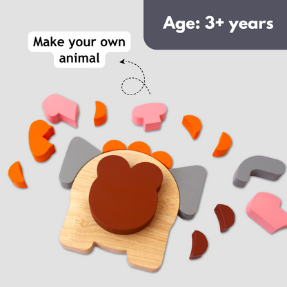 Taali Atrangi - Animal Face Recognition Puzzle Toy Set