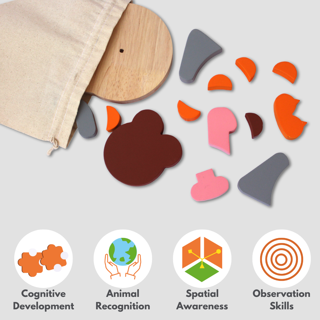 Taali Atrangi - Animal Face Recognition Puzzle Toy Set