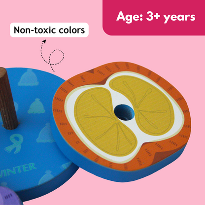 Taali Mausami Fal - Seasonal Fruit Stacking and color Matching Toy Set