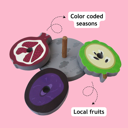 Taali Mausami Fal - Seasonal Fruit Stacking and color Matching Toy Set