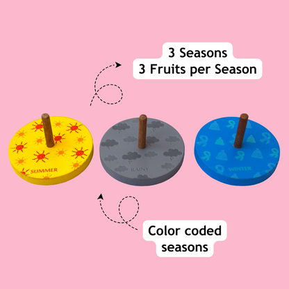 Taali Mausami Fal - Seasonal Fruit Stacking and color Matching Toy Set