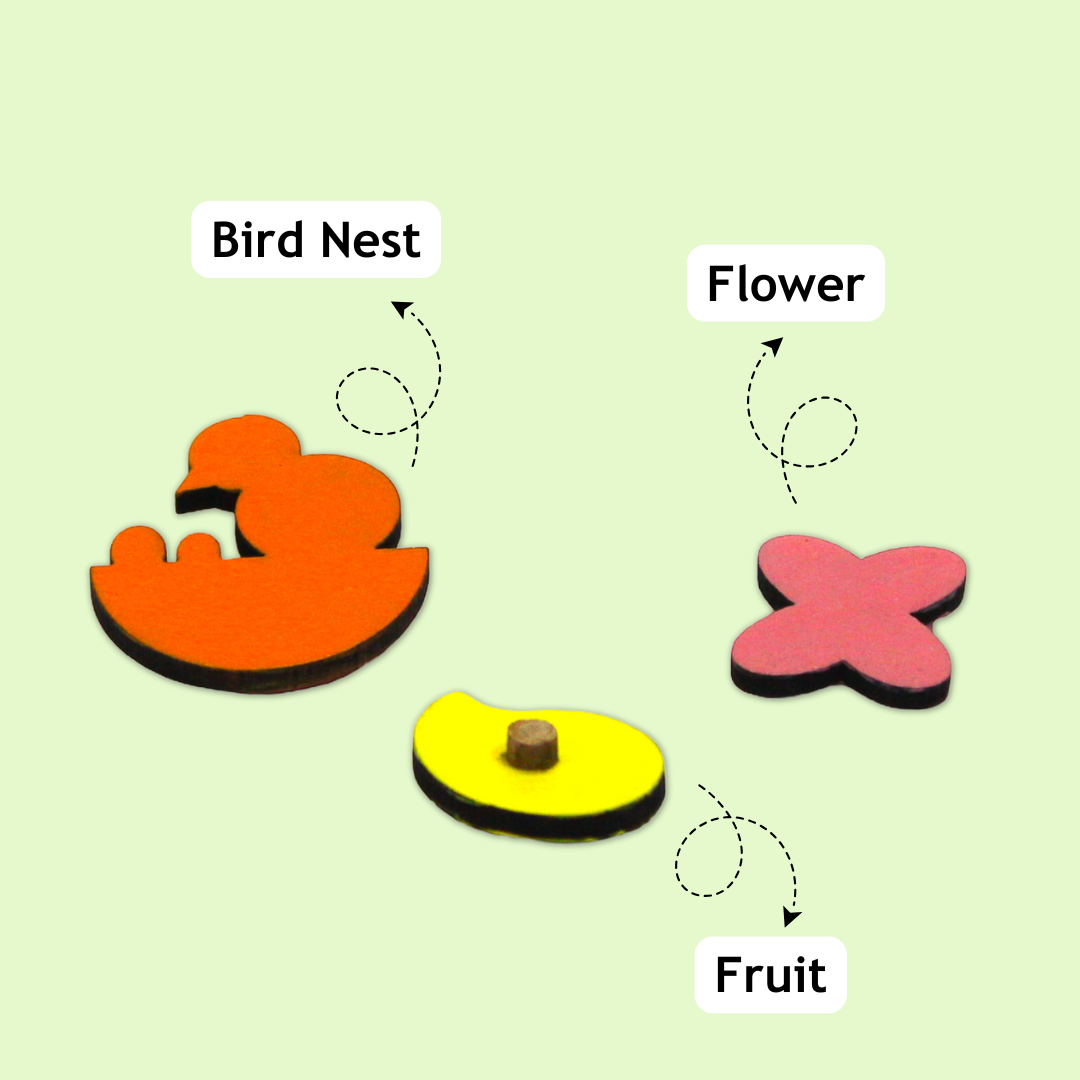 Taali Ped - Parts of Tree Stacking Puzzle Toy Set