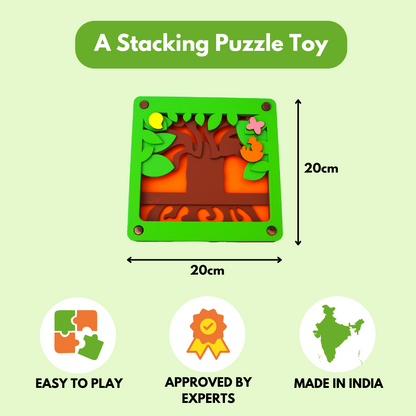 Taali Ped - Parts of Tree Stacking Puzzle Toy Set