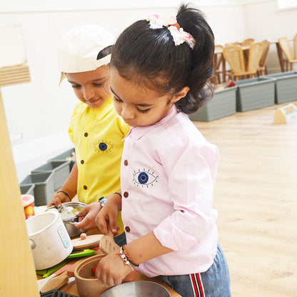 Evil Eye Embroidered Unisex Shirt - Light Pink