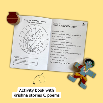 Taali Makhan Chor - Wooden Figurine Stacking Toy Set