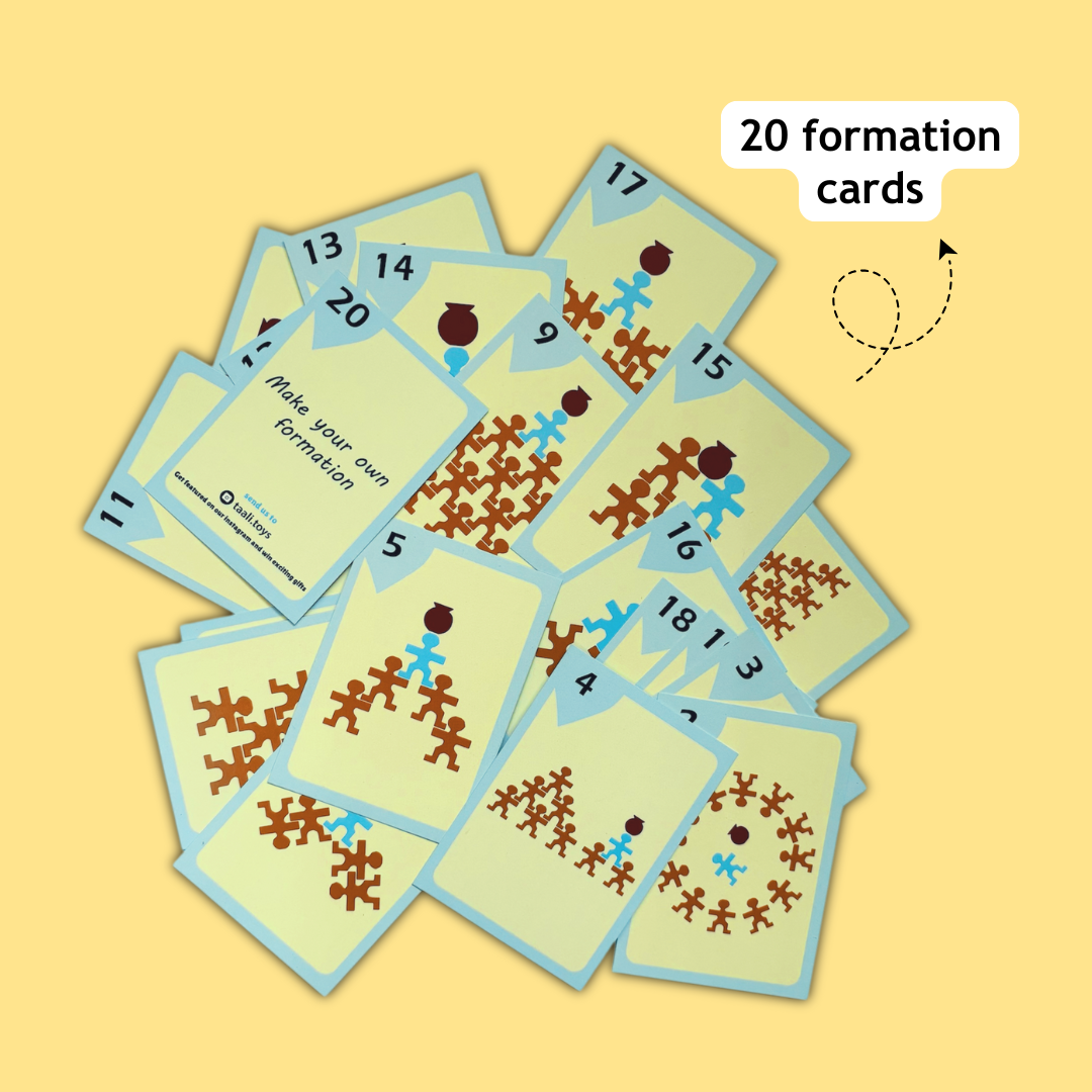 Taali Makhan Chor - Wooden Figurine Stacking Toy Set